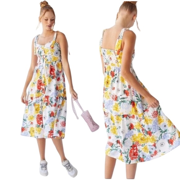 Urban Outfitters Dresses & Skirts - Urban Outfitters Midi Floral Button
Positano Sleeveless Sun Dress Cottagecore